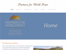 Tablet Screenshot of partnersforworldpeace.org
